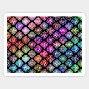 Rings Of Color Pattern Sticker